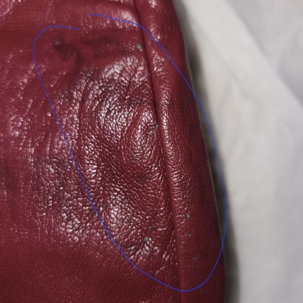 Wine Vegan Leather House of CB 'Jaquetta' medium - Picture 13 of 16
